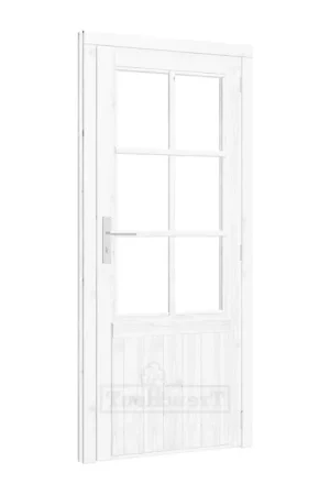 Aanbieding Trendhout Paneeldeur Enkele Deur Rechtsdraaiend Wit Gespoten - 91 x 200.6 cm